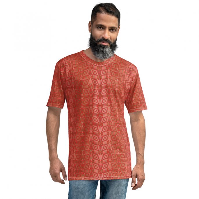 Men's T-shirt - Interweaved Undulating Lines